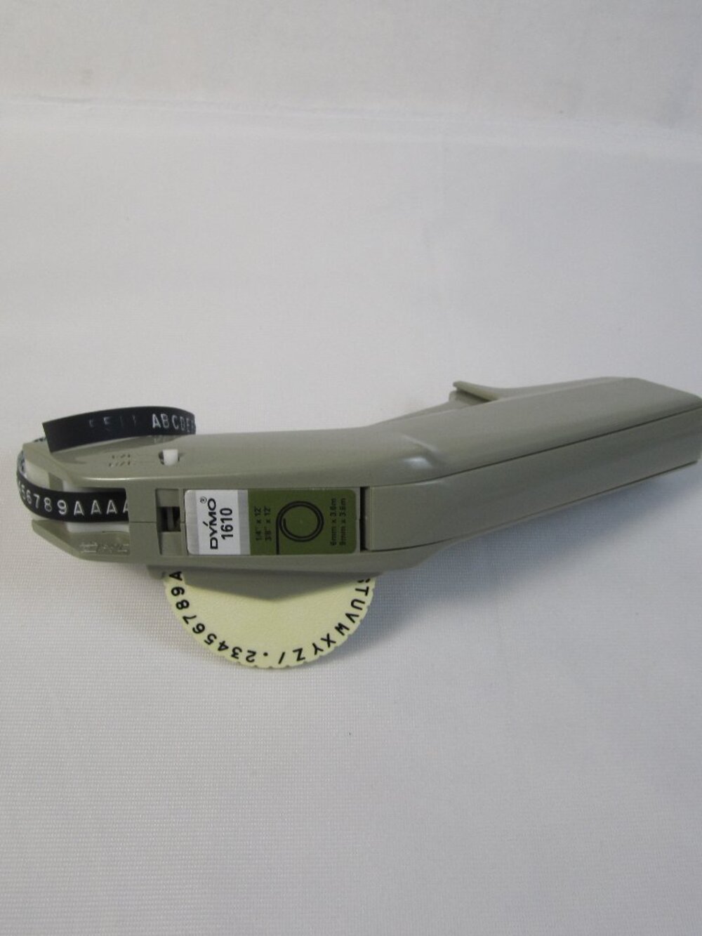 Vintage Dymo Organizer 1610 Embossing Label Maker - With Partial Roll of Tape